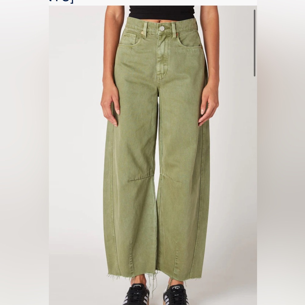 Blank NYC High Rise Green Jeans